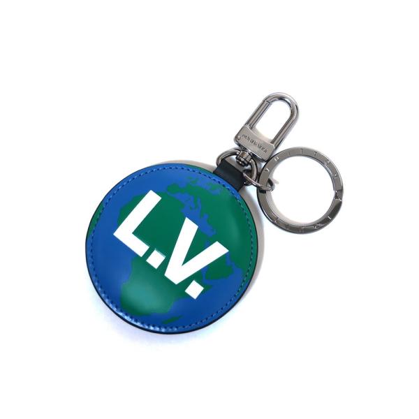 ルイヴィトン　キーリング　美品 ルイヴィトン モノグラム ポルトクレ・パディッド ロゴ リバーシブル