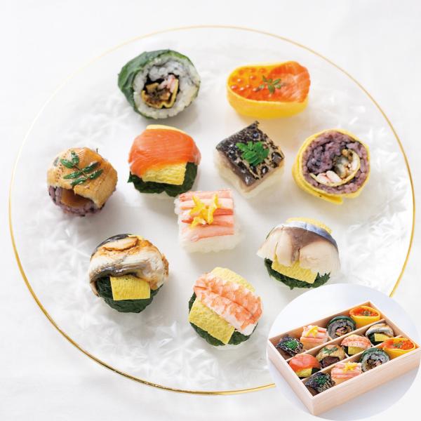 奈良 「梅守本店」 あでやか手鞠わさび葉寿し12個 8種 【産直・メーカー直送品】