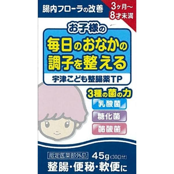 【あすつく対応】【商品説明：】小児から大人までの兼用ではない、小児専用の整腸剤です。・他には見られない、3種の生菌を配合。小児用の整腸剤で、乳酸菌（ラクトミン）・糖化菌酪酸菌の3種の配合は他にありません。・1瓶40日分と経済的。整腸剤は長く...