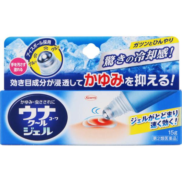 【商品説明：】かゆみ・虫さされ用薬虫にさされると、皮膚に不快なほてりとたまらないかゆみが起こります。ウナコーワクールジェルは、塗った部分にジェルがとどまり、その広がる冷却感で患部のほてりを気持ちよく鎮めながら、リドカイン・ジフェンヒドラミン...
