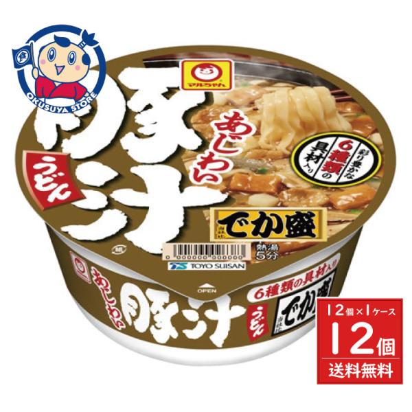 豚の旨みに根菜の風味を利かせ、合わせ味噌で仕上げたコクのある豚汁うどん。彩り豊かな6種類の具材入り。●原材料：油揚げめん(小麦粉(国内製造)、植物油脂、でん粉、食塩、植物性たん白、乾燥酵母、卵白)、添付調味料(みそ、ポークエキス、しょうゆ、...