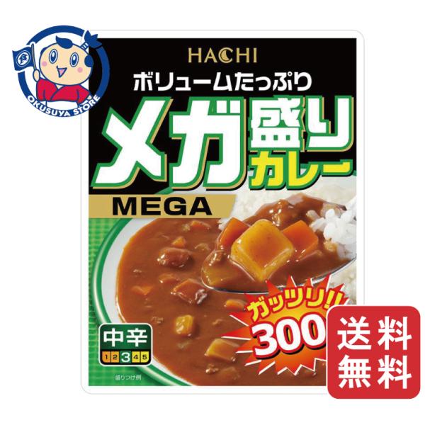 ハチ食品 メガ盛りカレー 中辛 300g×22個入×1ケース