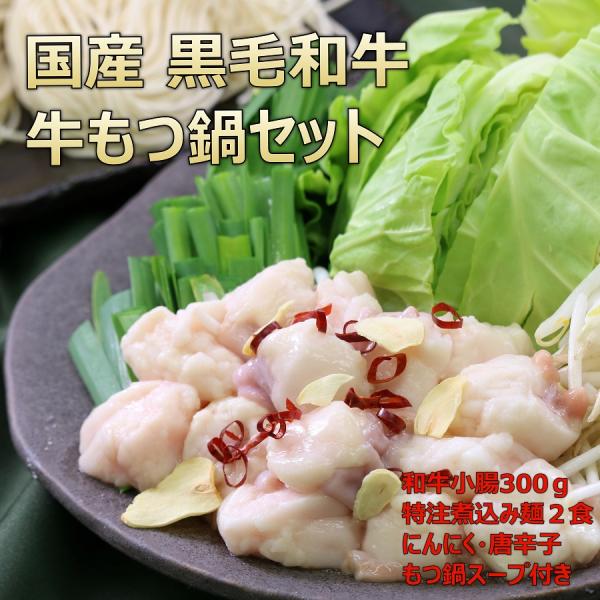 ■商品名　福島県和牛小腸もつ鍋セット■産地　国産（福島県）■内容量　総量644ｇ　　　　　和牛小腸　300ｇ×1Ｐ　　　　　　煮込み細麺　120ｇ×1Ｐ　　　　　煮込み太麺　120ｇ×1Ｐ　　　　　もつ鍋スープ　100ｇ×1Ｐ　　　　　にん...