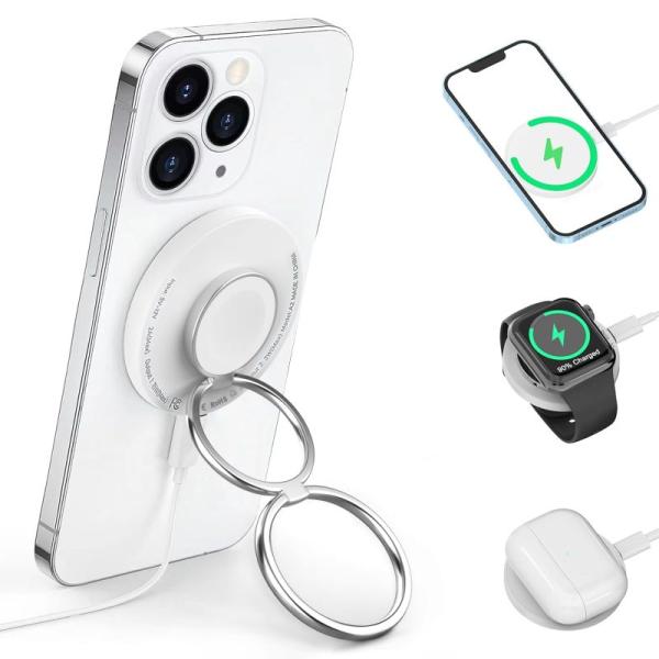 2023最新型HOUOA 3in1 magsafe充電器 最新のダブルリング 2023最新型HOUOA 3in1 magsafe充電器 最新のダブルリング
