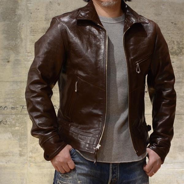 Freewheelers フリーホイーラーズ レザージャケット Mulholland ホースハイド ビンテージ ブラウン Fwbrn Old Goat 通販 Yahoo ショッピング