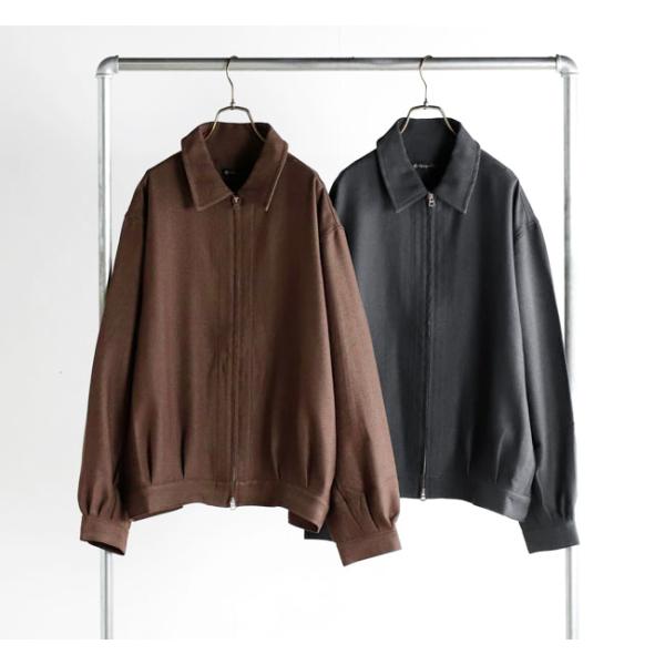 SALE40%OFF //Audience オーディエンス AUD7364 ラナテック メランジヘリンボンツイード ドリズラー ジャケット 日本製