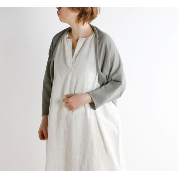 evam eva エヴァムエヴァ E261K194 コットンボレロ cotton bolero