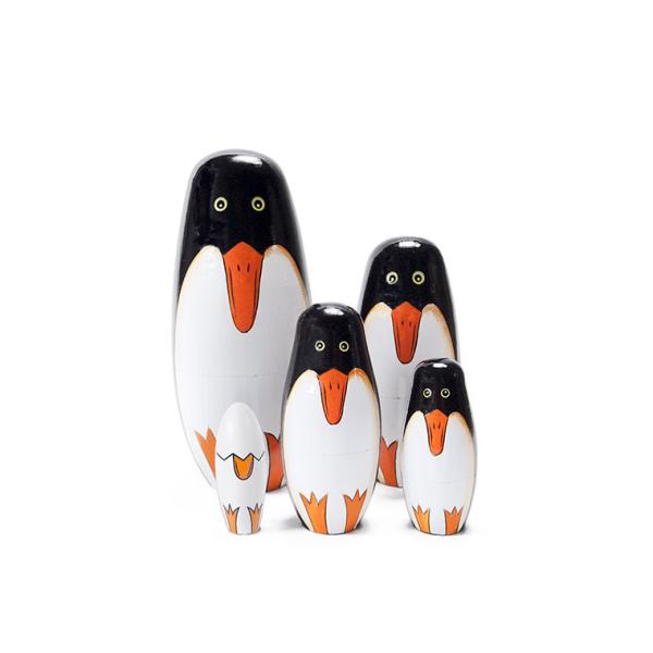 レア‼️ソビエト時代のペンギンのマトリョーシカ3組 長期保存、現状