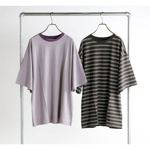KAPTAIN SUNSHINE キャプテンサンシャイン KS26SCS08 ストライプ S/S Tシャツ Hard Twisted Stripe Jersey Half-sleeve Tee