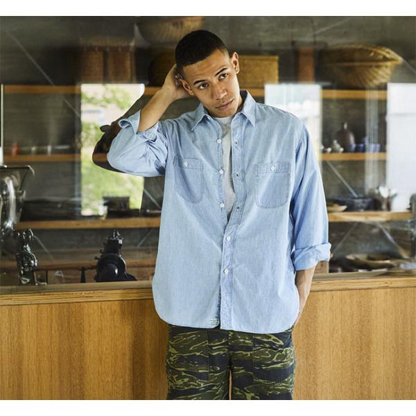 orslow オアスロウ 01-8270-99 RELAX FIT CHAMBRAY WORK SHIRT