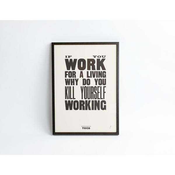 コレクション A TWO PIPE PROBLEM LETTERPRESS A TWO PIPE PROBLEM LETTERPRESS / IF YOU WORK FOR LIVING Lサイズ