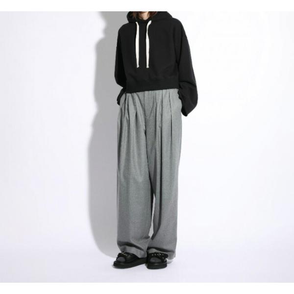 SALE40%OFF //SACRA サクラ 125610112 スーパーファインフラノウール ワイドテーパードパンツ SUPER FINE FLANNEL PANTS