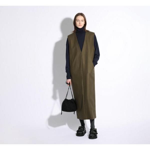 SALE40%OFF //SACRA サクラ 125607041 ハイカウント メルトンワンピース HIGH COUNT MELTON OP