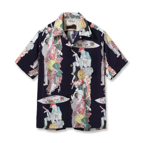 SUN SURF サンサーフ Lot No. SS39655 / SUN SURF × 葛飾北斎 SPECIAL EDITION “踊り” ハワイアンシャツ アロハシャツ 半袖