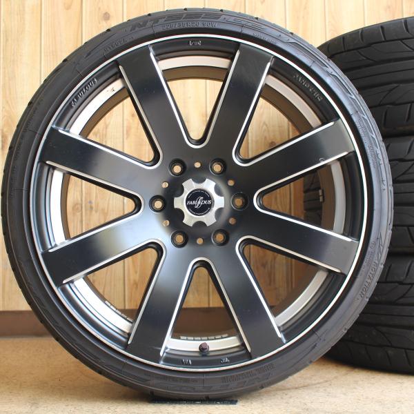 ハイエース　ファブレス パンデミックLW-8 20インチ 8J 大阪引き取り限定 楽天市場】ファブレス パンデミックLM-8 マットブラックサイド