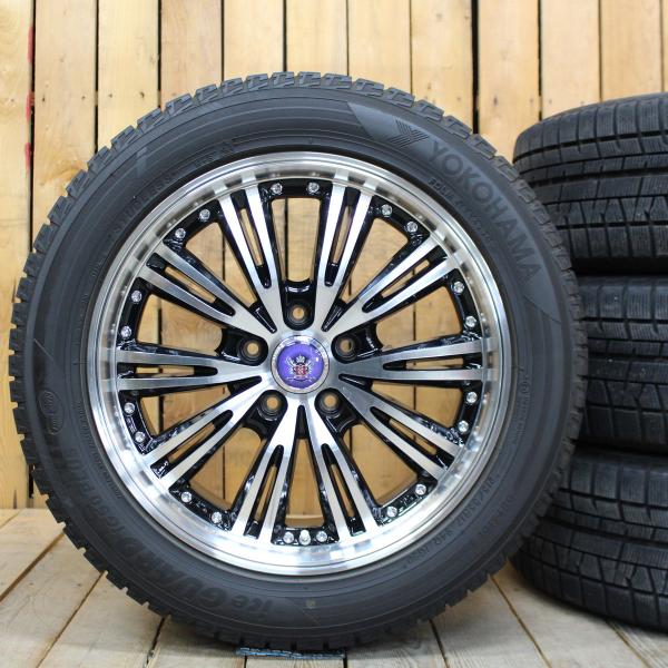【送料込】ヨコハマアイスガード 215/55R17 冬タイヤ　クラウン・カムリ等 iceGUARD クラウン レクサスES HS マークX カムリ等 17インチ バリ溝