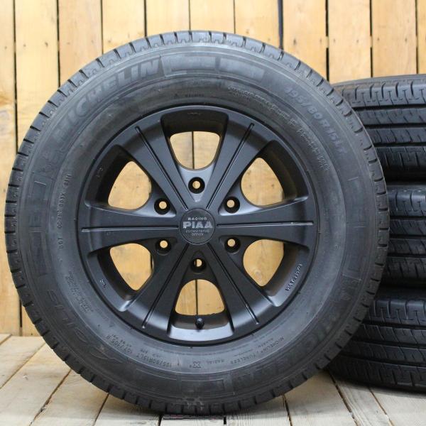 PIAAホイール付きタイヤ4本セット 195/80R 15 ブリジストンEcopia