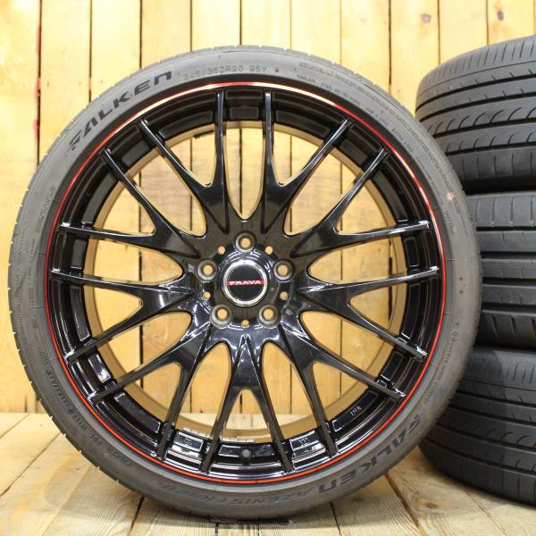 ④　DOS タービン2　20インチ 245/35R20 バリ山 50系エスティマ ヴェルファイア アルファード エスティマ 他 20インチ レイ