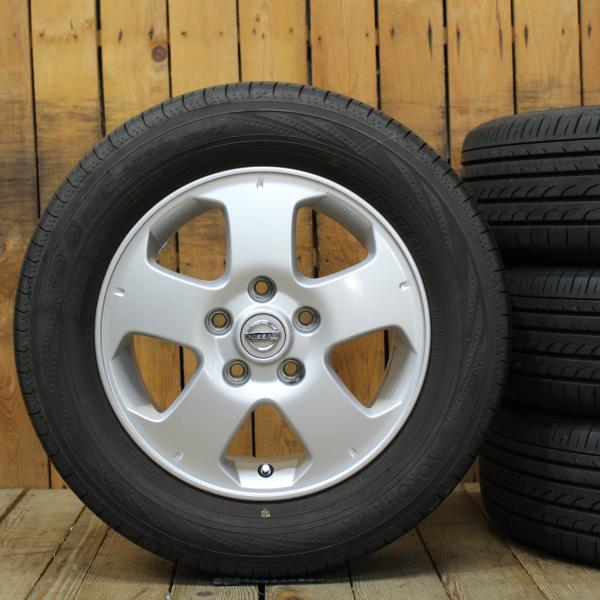 セレナ使用 195/65R15 ヨコハマ RV-02 ホイール付4本 2021年製 日産（NISSAN） ニッサン 純正 15インチ 2021年製 ヨコハマ RV02 195