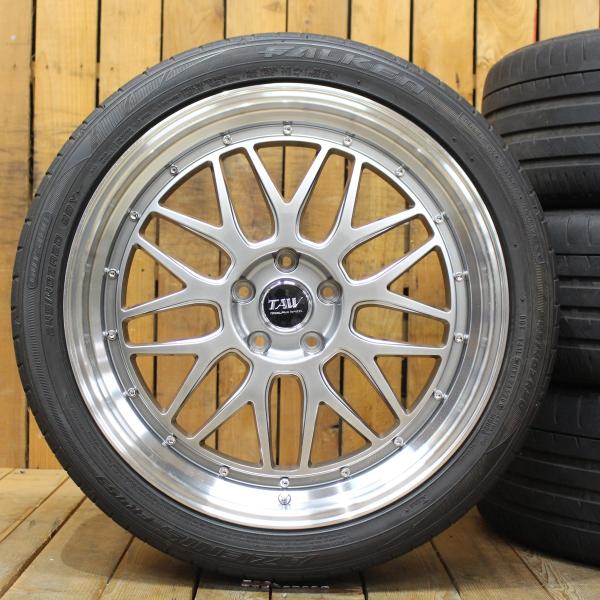 【FALKEN FK453 245/40ZR20】夏タイヤ【RAYS ストラテジーア トリアイナ 20インチ 8.5J5HPCD114.3+38】21年製 アルファード等　(VTF950) AZENIS アルファード ヴェルファイア ハリアー 他 レオウイング FM9 20