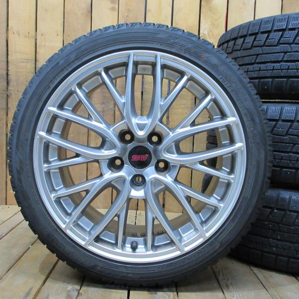 スバル WRX STI 純正 ホイールタイヤ スタッドレス 245/40R18 SUBARU（スバル） WRX STI 純正 18インチ 8.5J+55 ヨコハマ iG60 245
