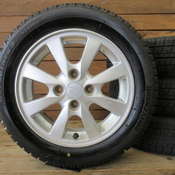 ムーヴキャンバス 純正タイヤホイールセット 155/65R14 ブリヂストン ダイハツ（DAIHATSU） ムーヴ 純正 14インチ ブリヂストン 155/65R14