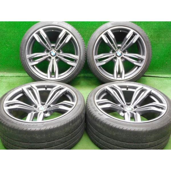 中古 ホイールタイヤ 4本 265/35R20 2014年製 6分山 BMW M6 F06 グランクーペ 純正 Mスポーツ ラジアル タイヤ ピレリー P-ZE