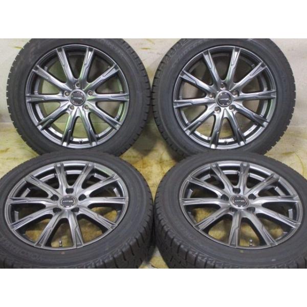 中古ホイールタイヤ 4本 215/55R17 トピー アザーネ E10 スタッドレス