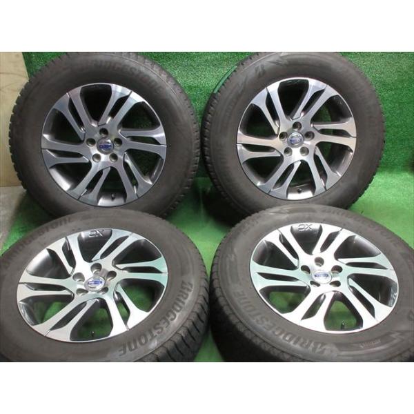中古 ホイールタイヤ 4本 235/65R17 2020年製 5分山 ボルボ XC60 純正 スタッドレス タイヤ ブリヂストン ブリザック DM-V3
