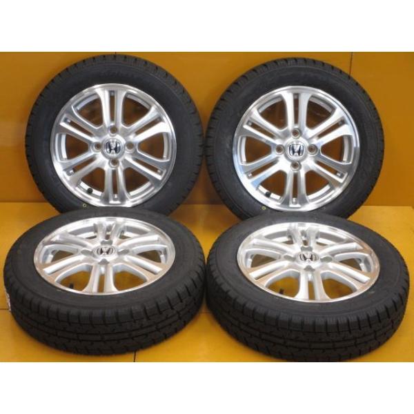 中古ホイールタイヤ 4本 155/65R14 ホンダ N-BOX 純正 スタッドレス 中古ホイールタイヤ 4本 155/65R14 ホンダ N-BOX 純正 スタッドレス