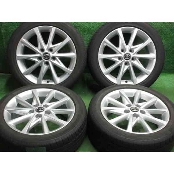 a ②プリウスα 装着可能 ホイール17インチ 215/50R17 中古 ホイールタイヤ 4本 215/50R17 2014年製 5分山 トヨタ プリウスα