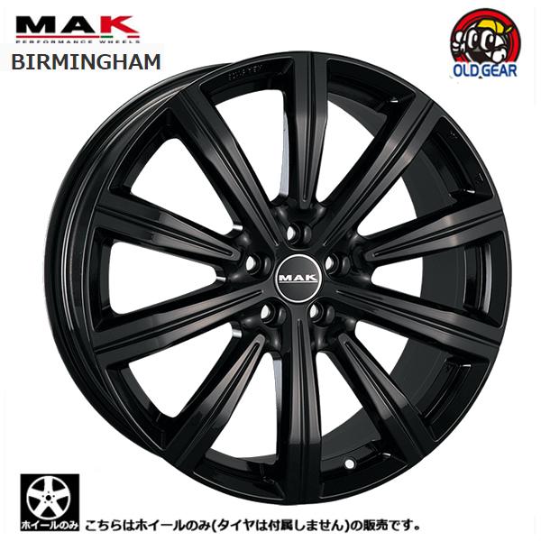 ホイールのみ1本出品 阿部商会 MAK バーミンガム 20インチ 8.5 +45 5H108 ボア径 72.6