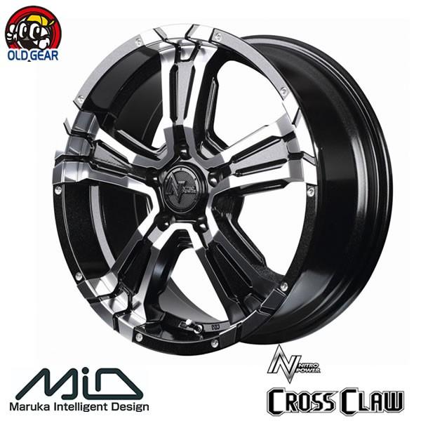 4{ő }JT[rX NITROPOWER CROSSCLAW5SpokeDesign 16C` 7.0J+40 5-114.3 ubN^{~[Jbg VizC[ 1{̔