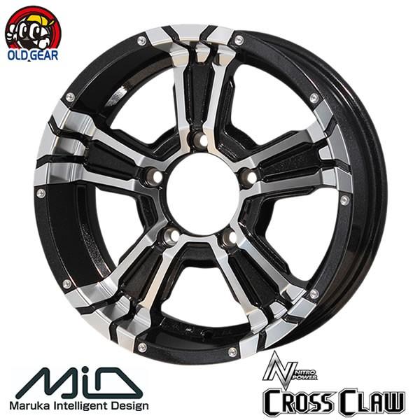 4{ő }JT[rX NITROPOWER CROSSCLAW5SpokeDesign JIMNYp16C` 5.5J+20 5-139.7 ubN^{~[Jbg VizC[ 1{̔
