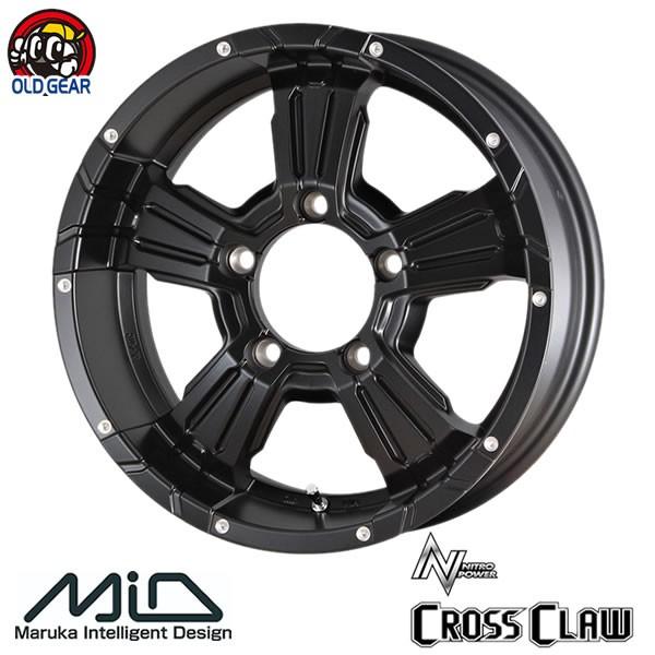 4{ő }JT[rX NITROPOWER CROSSCLAW5SpokeDesign JIMNYpf16C` 5.5J+20 5-139.7 Z~OXubNVizC[ 1{̔