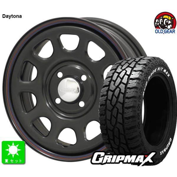 タイヤ＋ホイール4本セット　GRIPMAX　Mud Rage M/T　195R14C 106/104Q RWL oldgear_daybk-14514grip
