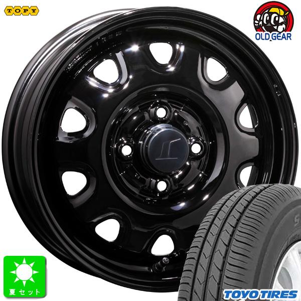 155/65R14 トーヨー TOYO SD-k7 新品 サマータイヤ ホイール4本セット トピー TOPY M73 スチール 14インチ