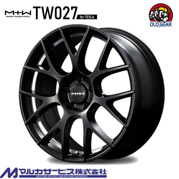マルカサービス 4本注文で送料無料 MTW TW027 18インチ 8J+33 5-114.3