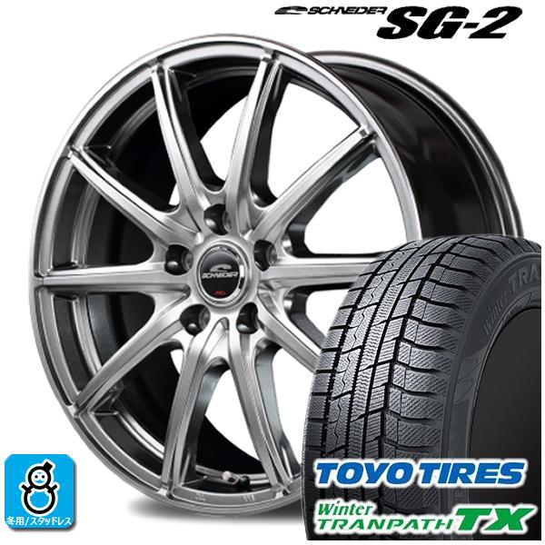 トーヨータイヤ 新品 ウィンタートランパスtx 5 60r16 スタッドレス タイヤ ホイール 新品 4本セット シュナイダー 自動車 4本セット Sg 2 パーツ バランス調整済み Txsg217 オールドギア