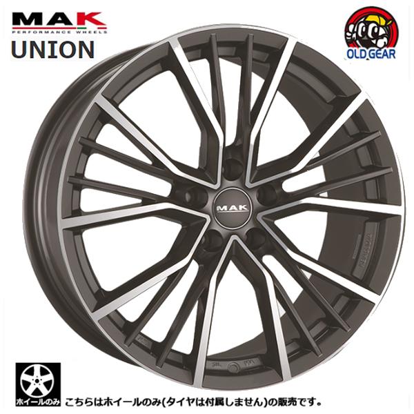 ホイールのみ4本セット 阿部商会 MAK ユニオン 19インチ 8.5J +38 