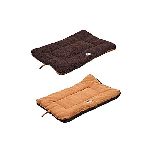 Pet Life Eco-Paw Reversible Pet Bed, Brown/Cocao, Large by Pet Life【並行輸入品】