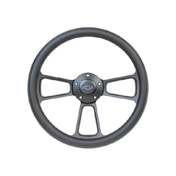 並行輸入品】 Forever Sharp 5ボルト ブラックステアリングホイール 14