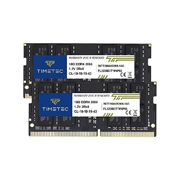 【新古】Timetec 32GB Kit (2x16GB) ノートPC用メモリ 並行輸入品】 Timetec 32GB キット (2x16GB) DDR4 2666MHz PC4-21300