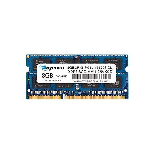 並行輸入品】 8GB DDR3 RAM 1600 PC3L-12800S DDR3L Sodimm 2Rx8 1.35V