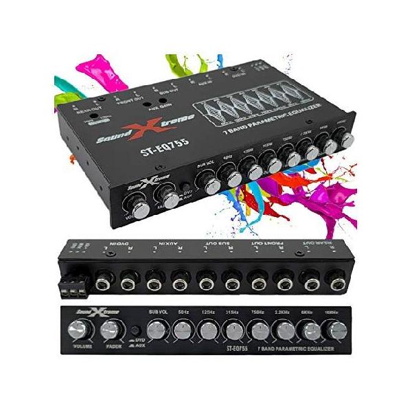 並行輸入品】 SoundXtreme ST-EQ755 1/2 Din 7バンド カーオーディオ