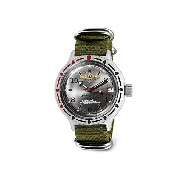 VOSTOK | Amphibian 420392 潜水艦自動巻き 40mm ダイバー腕時計 WR  