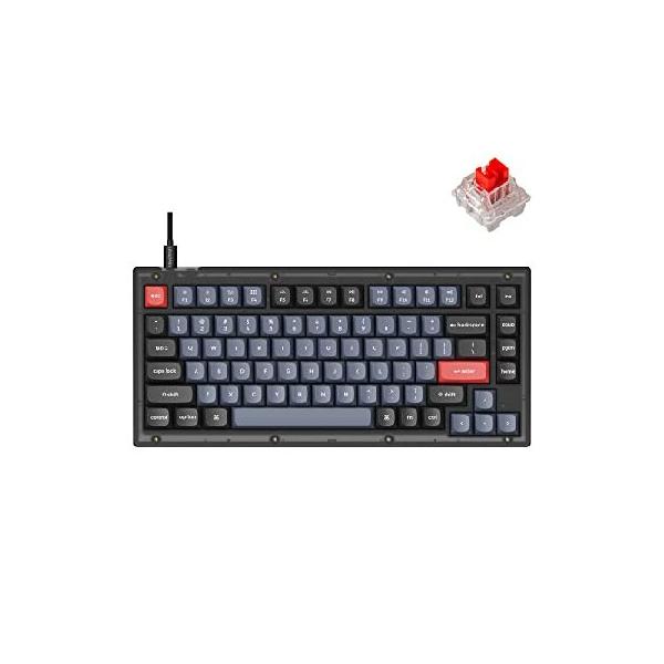 並行輸入品】 Keychron V1 有線カスタムメカニカルキーボード 75