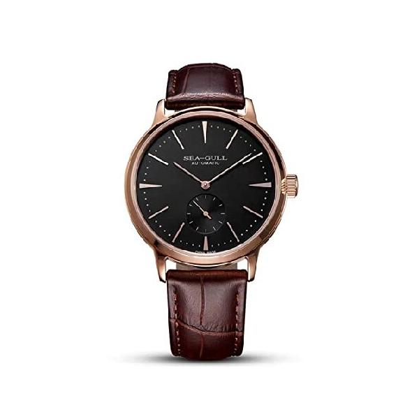 並行輸入品】 SEA-GULL時計小さな秒針メンズ腕時計自動メンズ腕時計革