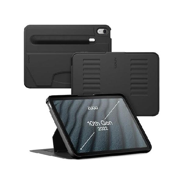 ZUGU - Slim Protective Case for Apple iPad (A16) (11th Generation, 2025) and iPad 10.9 (10th Generation, 2022) - Black