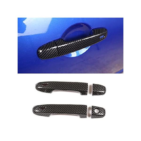 【並行輸入品】 KELEIMAI カーアクセサリー スバル BRZ トヨタ 86 2012-2020 アウトサイドドアハンドルカバートリム (カーボンファイバー